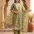 Beige colour muga cotton jamdani pichwai weaving dress material set