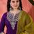 Zari sequence cording embroidered kurta with trousers & dupatta
