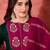 Zari sequence thread embroidery kurta with trousers & dupatta