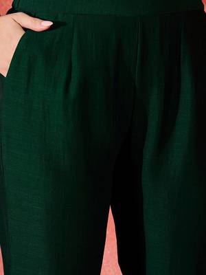 Zari sequence thread embroidery kurta with trousers & dupatta 3