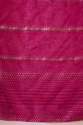 Zari sequence thread embroidery kurta with trousers & dupatta