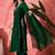 Floral embroidered v-neck sequinned a-line kurta with trousers & dupatta
