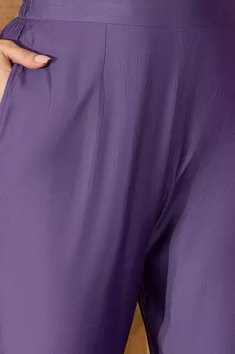 Women ethnic motifs embroidered kurta with pyjama & dupatta