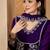 Ethnic motifs embroidered pleated sequinned a-line kurta with trousers & dupatta