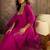 Zari sequence embroidered with ginni mal chanderi kurta trousers with dupatta