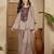Women beige embroidered silk blend kurta sets