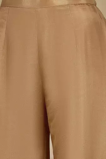 Women embroidered silk blend kurta sets