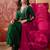 Embroidered straight kurta & trousers with dupatta