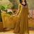 Embroidered a-line kurta & trousers with dupatta