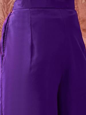Embroidered straight kurta with palazzos 4