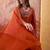 Embroidered a-line kurta & trousers with dupatta