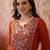 Embroidered round neck kurta & palazzos