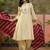 Embroidered round neck kurta & patiala with dupatta