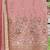 Embroidered  v-neck straight kurta & trousers with dupatta