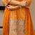 Embroidered v-neck straight kurta & palazzos with dupatta