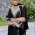 Embroidered v-neck straight kurta & palazzos with dupatta