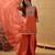 Embroidered round neck a-line kurta & palazzos with dupatta