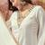Embroidered v-neck a-line kurta with palazzos & dupatta
