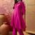 Embroidered round neck kurta & trousers