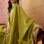 Embroidered v-neck kurta & trousers with dupatta