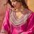 Embroidered  round neck kurta & palazzos