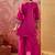 Embroidered  round neck kurta & palazzos