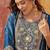 Embroidered  round neck kurta & palazzos