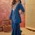 Embroidered  round neck kurta & palazzos