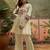 Embroidered round neck kurti & palazzos