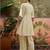 Embroidered round neck kurti & palazzos