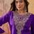 Embroidered  round neck kurta & palazzos
