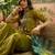 Embroidered round neck kurta & palazzos with dupatta kurta set