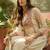 Embroidered georgette round neck kurta & palazzos kurta set