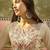 Embroidered georgette round neck kurta & palazzos kurta set