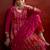 Zari sequence embroidered straight kurta & trousers with dupatta