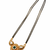 Traditional mangalsutra with double strand black beads, gold-toned kundan pendant, green stone