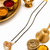 Black beads mangalsutra with gold-toned pearl pendant, traditional indian bridal necklace