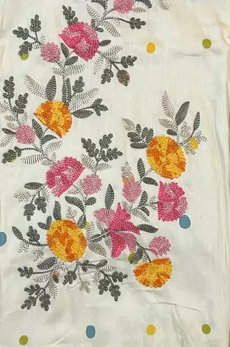 Women's  Cotton Unstitched Salwar Suit Material With Dupatta