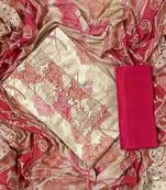 Women's  Cotton Unstitched Salwar Suit Material With Dupatta