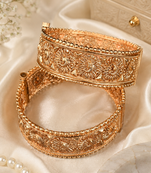 Svarnajaali Heritage Gold Plated Temple Kada