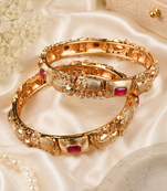 Premium Heritage Elephant Temple Bangle