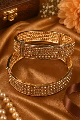 Suvarnasutra Gold Plated Kada