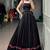 Black Navratri Lehenga Choli for Women with Mirror Work, Gujarati Garba Chaniya Choli