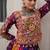 Multicolor Navratri Chaniya Choli for Women with blouse.Kutchi Gamthi Work Chaniya Choli