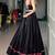 Black Navratri Lehenga Choli for Women with Mirror Work, Gujarati Garba Chaniya Choli
