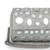   tipify metallic silver geometric mirror embellished clutch