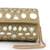   tipify metallic gold geometric mirror embellished clutch