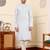 light blue rayon silk straight viscose silk textured effect kurta