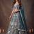 Attractive Blue Sequins Net Engagement wear Lehenga Choli with Dupatta