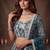 Attractive Blue Sequins Net Engagement wear Lehenga Choli with Dupatta